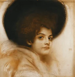 Retrato de una dama con sombrero