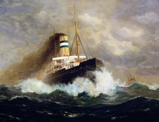 Barco de pasajeros de Potsdam por Fred Pansing (1844-1912)