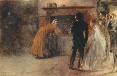 La Visita a la Mujer Loca Después del Matrimonio Interrumpido, c1870, 1942