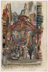 Entrada del Mercado de los Niños Rojos, 39, rue de Bretagne