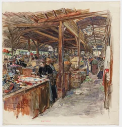 Intérieur du Marché des Enfants-Rouges