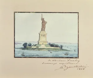 Estatua de la Libertad, Isla Beldoe, Ciudad de Nueva York, 1888