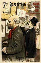 7ma Exposición del Salón de los 100 Diciembre 1894 Póster, 1894