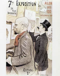 Verlaine - cartel para el salón de pintura, circa 1894