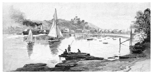 Playa de Manly, Sídney, Nueva Gales del Sur, Australia, 1886