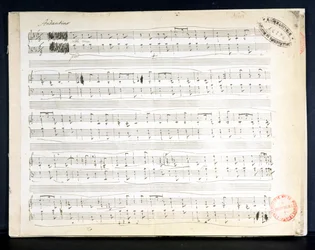 Facsímil de la partitura de 