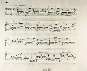 Partitura de los «Estudios para piano, op. 10» del compositor polaco Frédéric Chopin (1810-1849)