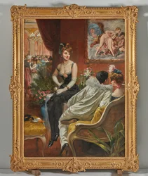 El baile de disfraces (óleo sobre lienzo)