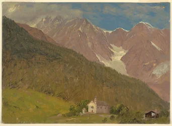 Paisaje alpino en Suiza