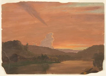 Estudio de nubes al atardecer