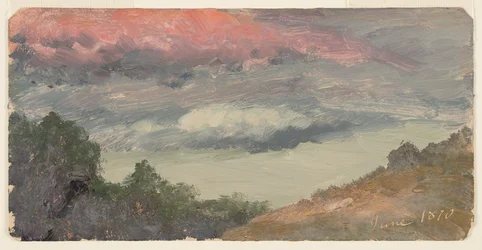 Nubes sobre la granja de Church, Hudson N.Y.