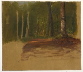 Dibujo, Un camino hacia el bosque, 1850-60
