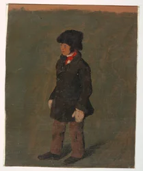 Dibujo, Un niño (probablemente el hijo de Church), ca. 1874-75