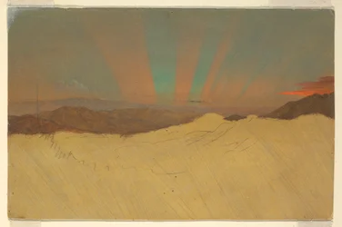 Dibujo, Aurora Boreal, 1860-70