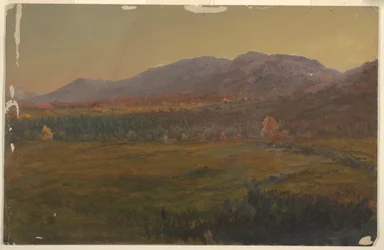 Dibujo, Paisaje otoñal, Hudson, Nueva York, ca. 1860