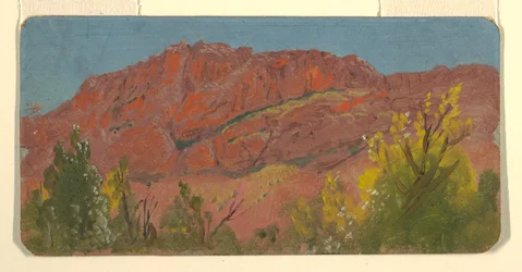 Dibujo, Baalbek, carretera de Mountaincur, mayo de 1868