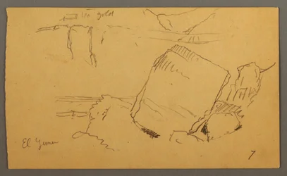 Dibujo, Cantos rodados, febrero posiblemente 1868