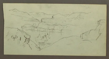 Dibujo, Cañón, posiblemente 1868