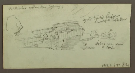 Dibujo, Cañón, posiblemente 1868