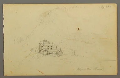 Dibujo, Catskill Mountain House, 1844