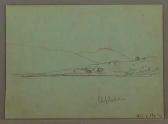 Dibujo, Cefalonia, Grecia, abril de 1869