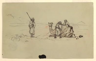 Dibujo, Charing a Dromedary, febrero de 1868