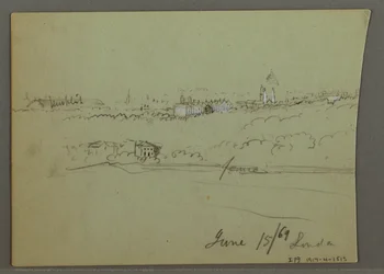 Dibujo, Ciudad de Londres, posiblemente 1869