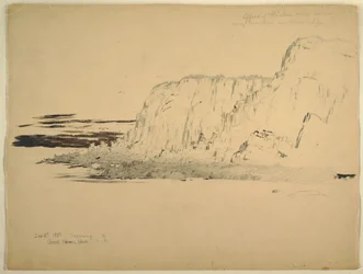 Dibujo, Acantilados, septiembre de 1851