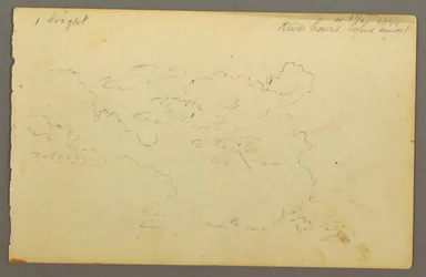 Dibujo, Estudio de nubes, 1844