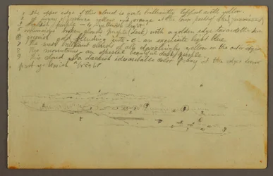 Dibujo, Estudios sobre las nubes, posiblemente 1844