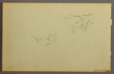 Dibujo, Estudio de nubes, 1844