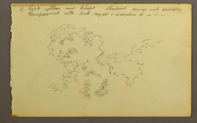 Dibujo, Estudio de nubes, 1845
