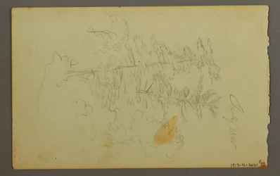 Dibujo, Estudio de nubes, 1845