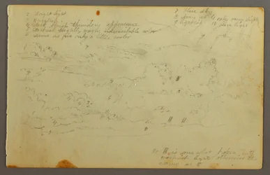 Dibujo, Estudio de nubes, posiblemente 1844