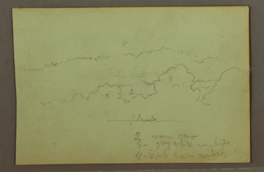 Dibujo, Estudio de nubes, posiblemente 1856