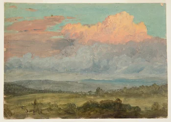 Dibujo, Nubes, Valle del Hudson, Nueva York, julio de 1866