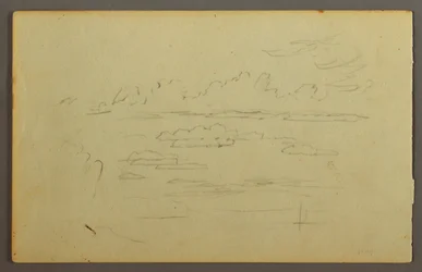 Dibujo, Nubes, posiblemente 1844