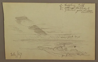 Dibujo, Cielo nublado, 1867