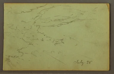 Dibujo, Cielo nublado, julio de 1856