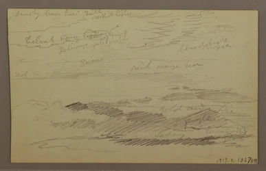 Dibujo, Cielo nublado, posiblemente 1860s