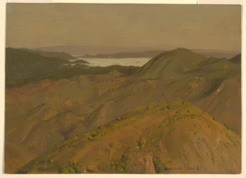 Dibujo, Vista lejana sobre las colinas, agosto de 1865