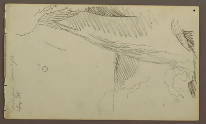 Dibujo, Cataratas a la luz de la luna, 1858