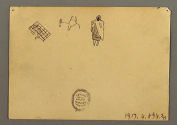 Dibujo, Estudios de figuras, enero de 1868