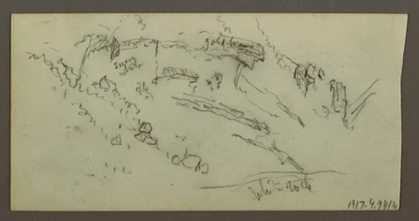 Dibujo, Estudio de figura, Cordillera, posiblemente 1868