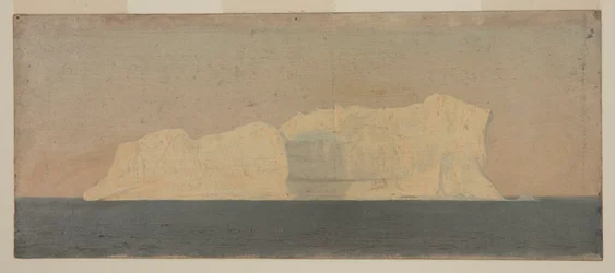Dibujo, Iceberg flotante, Labrador, junio o julio de 1859