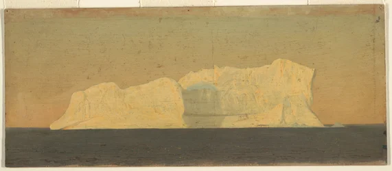 Dibujo, Iceberg flotante, Labrador, junio o julio de 1859