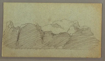 Dibujo, Iceberg flotante, posiblemente junio de 1874