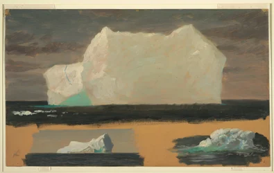 Dibujo, Icebergs flotantes cerca de Twillingate, Terranova, 4 de julio de 1859