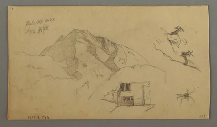 Dibujo, Glacier, 21 de agosto de 1868