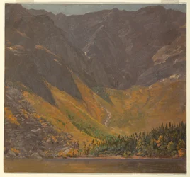 Dibujo, Gran Cuenca, Monte Katahdin, Maine, antes de 1878